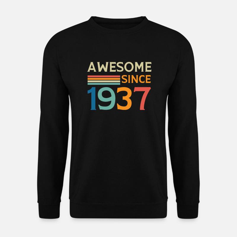Awesome since 1937 - Unisex Sweatshirt - black