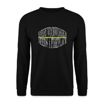 T-shirts Badge Arborists Aaron Carpenter - Sweat-shirt Unisexe - noir - Devant - Alina (178cm) & Michal (187cm)