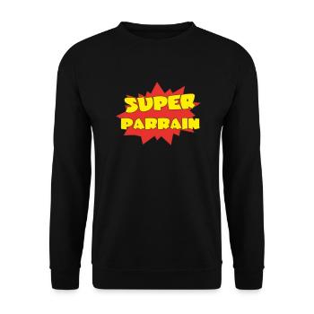 Super-SPONSOR - Unisex Pullover - Schwarz - Vorne - Alina (178cm) & Michal (187cm)