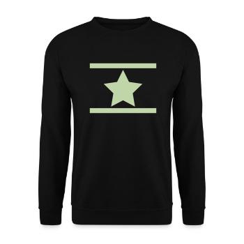 stern - Unisex Pullover - Schwarz - Vorne - Alina (178cm) & Michal (187cm)