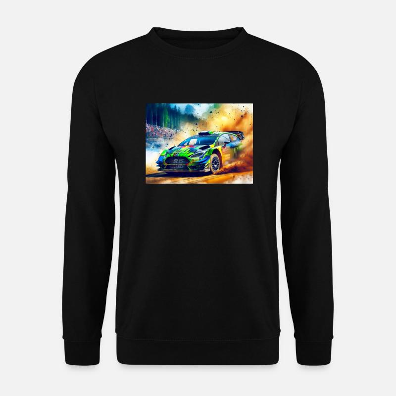 Rallye-Autorennen - Unisex Pullover - Schwarz
