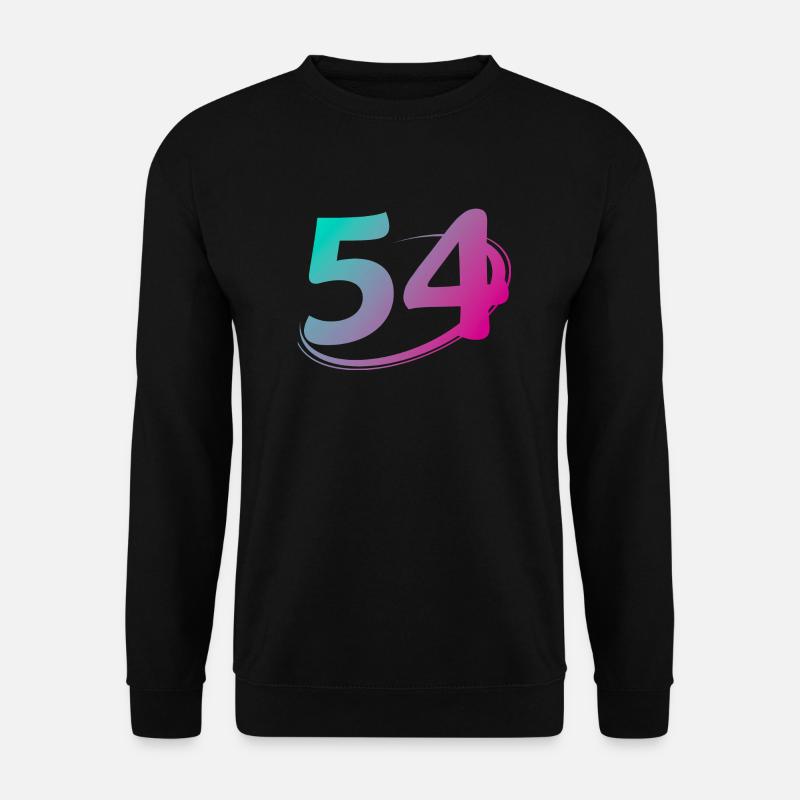 Nummer 54 mehrfarbig - Unisex Pullover - Schwarz