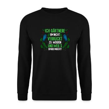 Jardinier Hobby Jardinier Jardin - Sweat-shirt Unisexe - noir - Devant - Alina (178cm) & Michal (187cm)
