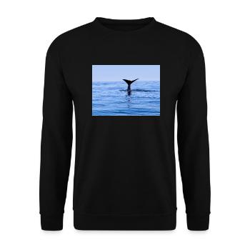 Wal - Unisex Pullover - Schwarz - Vorne - Alina (178cm) & Michal (187cm)