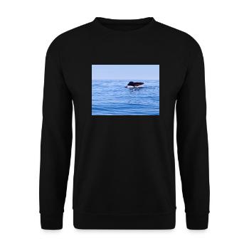 Wal - Unisex Pullover - Schwarz - Vorne - Alina (178cm) & Michal (187cm)