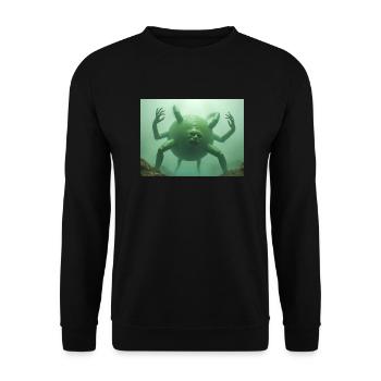 Hundun, dieu informe du chaos de la mythologie chinoise - Sweat-shirt Unisexe - noir - Devant - Alina (178cm) & Michal (187cm)