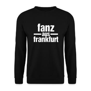 fanz aus Frankfurt – Deutschrock La Familia - Unisex Pullover - Schwarz - Vorne - Alina (178cm) & Michal (187cm)