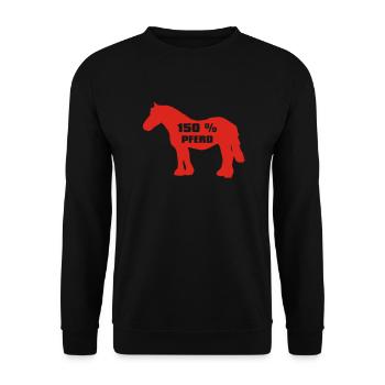Cheval 150 pour cent - Cold Blood - Sweat-shirt Unisexe - noir - Devant - Alina (178cm) & Michal (187cm)