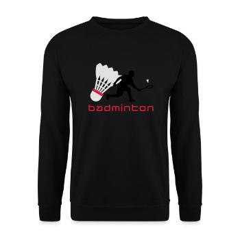 badminton_022011_y_3c - Sweat-shirt Unisexe - noir - Devant - Alina (178cm) & Michal (187cm)