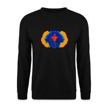 Inkblot Rorschach esprit créativité - Sweat-shirt Unisexe - noir - Devant - Alina (178cm) & Michal (187cm)