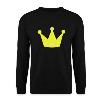 Krone Geburt Geburtstag Kinder T-Shirts - Unisex Pullover - Schwarz - Vorne - Alina (178cm) & Michal (187cm)