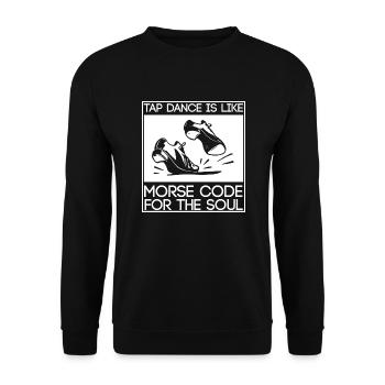Claquette dansant Sort Soul cadeau - Sweat-shirt Unisexe - noir - Devant - Alina (178cm) & Michal (187cm)