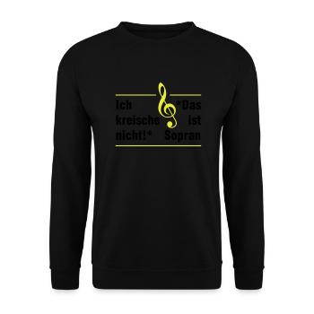Soprano - Unisex Sweatshirt - black - Front - Alina (178cm) & Michal (187cm)