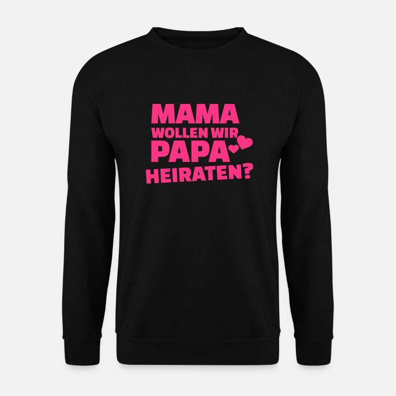 Heiratsantrag - Unisex Pullover - Schwarz