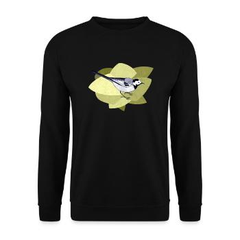 Bird - Unisex Sweatshirt - black - Front - Alina (178cm) & Michal (187cm)