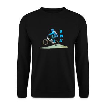 bmx - Unisex Pullover - Schwarz - Vorne - Alina (178cm) & Michal (187cm)