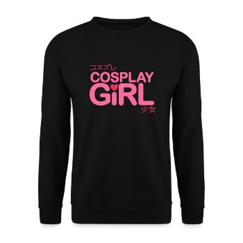 Cosplay Mädchen - Unisex Pullover - Schwarz - Vorne - Alina (178cm) & Michal (187cm)
