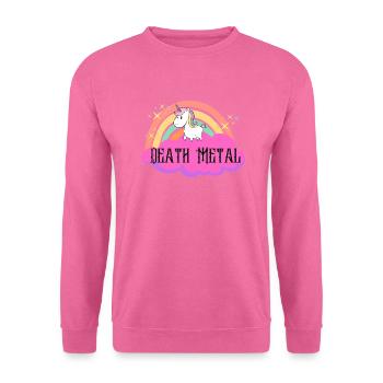 Death Metal Licorne - Sweat-shirt Unisexe - rose - Devant
