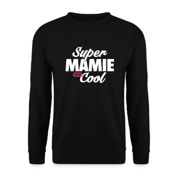 Super mamie Cool / humour grandmère - Sweat-shirt Unisexe - noir - Devant - Alina (178cm) & Michal (187cm)
