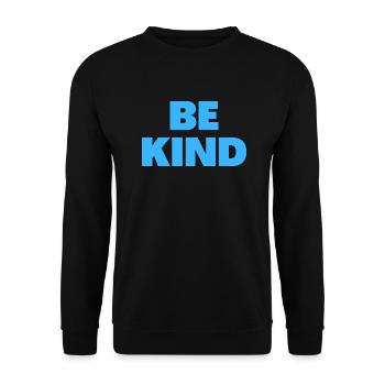 Be Kind - Christian Quotes - Unisex Sweatshirt - black - Front - Alina (178cm) & Michal (187cm)