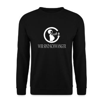 Triathlon Swim Bike Run Marathon - Unisex Pullover - Schwarz - Vorne - Alina (178cm) & Michal (187cm)