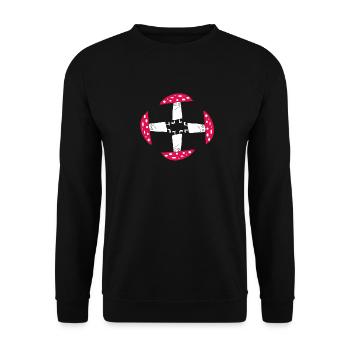mushroom gathering - Unisex Sweatshirt - black - Front - Alina (178cm) & Michal (187cm)