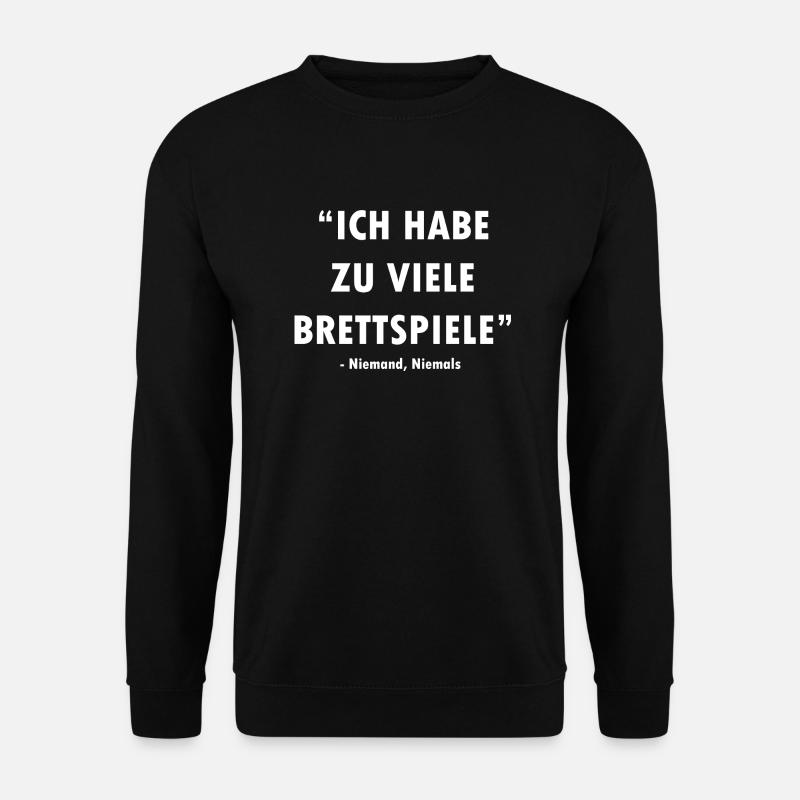 boardgame chess backgammon game night - Unisex Pullover - Schwarz