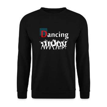Dancing Dance Music - Unisex Sweatshirt - black - Front - Alina (178cm) & Michal (187cm)