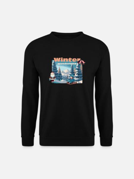 winter wonderland - Unisex Pullover - Schwarz