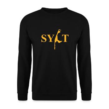 Sylt - North Sea - Germany - Kampen - Island - Unisex Sweatshirt - black - Front - Alina (178cm) & Michal (187cm)