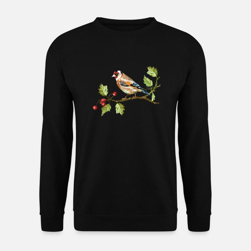 Bunter Vogel - Unisex Pullover - Schwarz
