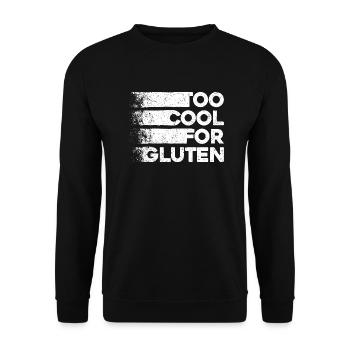 Trop cool pour le gluten - Funny Celiac Design - Sweat-shirt Unisexe - noir - Devant - Alina (178cm) & Michal (187cm)