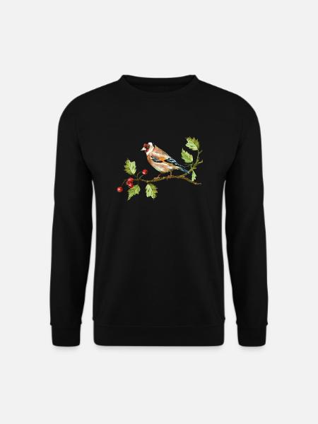 Bunter Vogel - Unisex Pullover - Schwarz