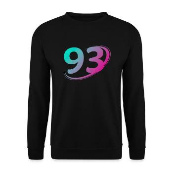 Numéro 93 multicolore - Sweat-shirt Unisexe - noir - Devant - Alina (178cm) & Michal (187cm)