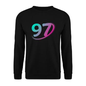 Numéro 97 multicolore - Sweat-shirt Unisexe - noir - Devant - Alina (178cm) & Michal (187cm)