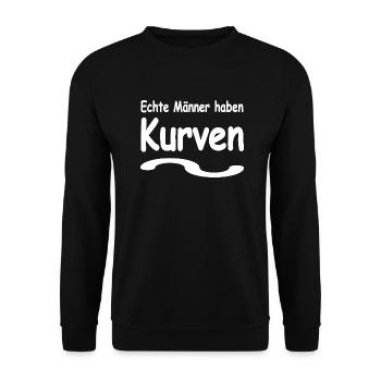 Männer - Unisex Pullover - Schwarz - Vorne - Alina (178cm) & Michal (187cm)