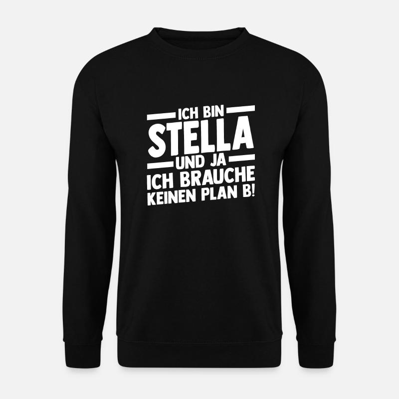 Vorname Stella - Unisex Pullover - Schwarz