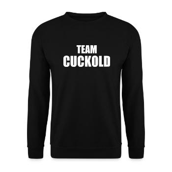 Team cuckold - Sweat-shirt Unisexe - noir - Devant - Alina (178cm) & Michal (187cm)