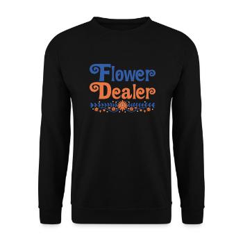Flower Dealer 4 - Unisex Pullover - Schwarz - Vorne - Alina (178cm) & Michal (187cm)