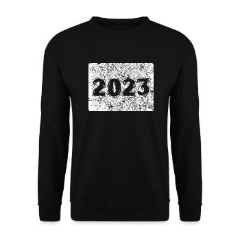 2023 - Unisex Pullover - Schwarz - Vorne - Alina (178cm) & Michal (187cm)