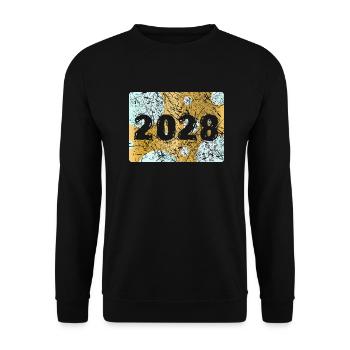 2028 - Unisex Sweatshirt - black - Front - Alina (178cm) & Michal (187cm)
