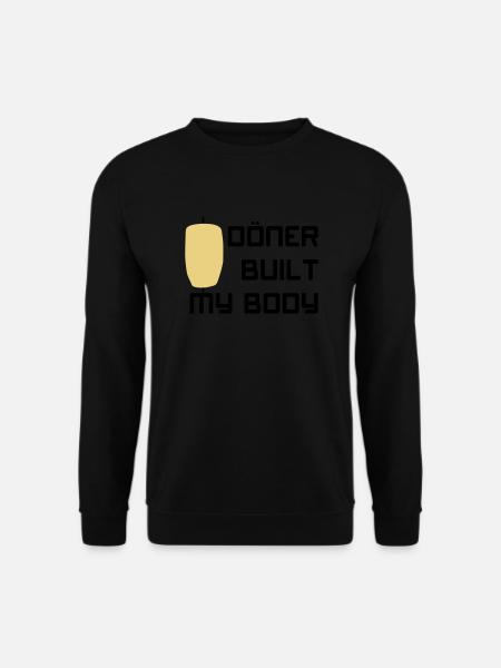 Doner built my body - Unisex Sweatshirt - black