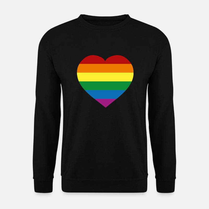 Rainbow Flag :) - Unisex Sweatshirt - black