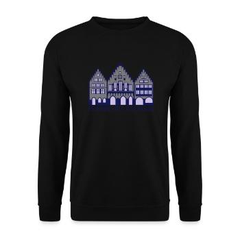 Frankfurt am Main - Romans - Sweat-shirt Unisexe - noir - Devant - Alina (178cm) & Michal (187cm)