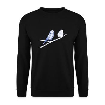 Vogel - Unisex Pullover - Schwarz - Vorne - Alina (178cm) & Michal (187cm)