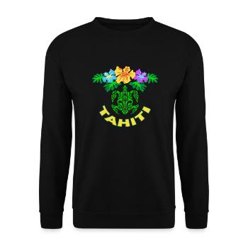 tahiti symbol 02 - Unisex Sweatshirt - black - Front - Alina (178cm) & Michal (187cm)