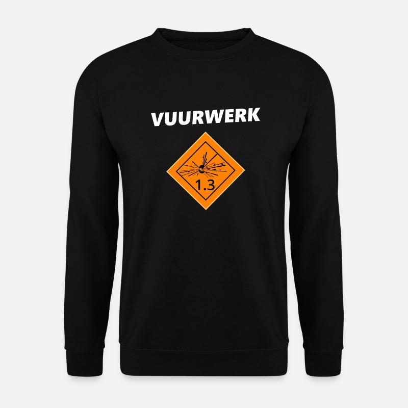 Vuurwerk Vuurwerk - Unisex Pullover - Schwarz