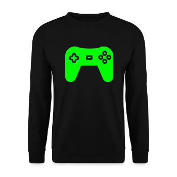 Video Game Console Controller Cool Gamer Gaming - Unisex Sweatshirt - black - Front - Alina (178cm) & Michal (187cm)