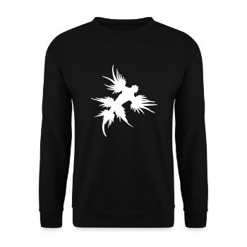 Glaucus Atlanticus Blaue Ozeanschnecke Nudibranch - Unisex Pullover - Schwarz - Vorne - Alina (178cm) & Michal (187cm)