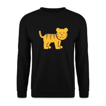 Tiger - Unisex Pullover - Schwarz - Vorne - Alina (178cm) & Michal (187cm)